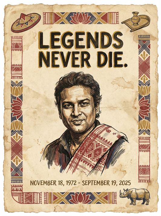 Zubeen Daa's Legend never die poster